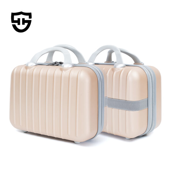 SHOH-11 Portable 14 Inch Makeup Organizer Bag Mini Handbag Hard Shell Luggage Case for Travel ABS Unisex