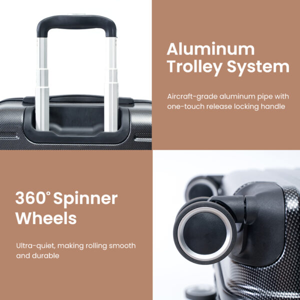C11 Waterproof Lightweight Luggage for Travel Anti Crack Unisex Luggage Set Boarding Luggage 4 Wheels - 图片 3