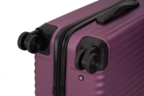 SH055 Wholesale Waterproof Durable ABS Material 4 Wheels Trolley Bag Unisex Spinner Luggage Sets for Travel - 图片 5