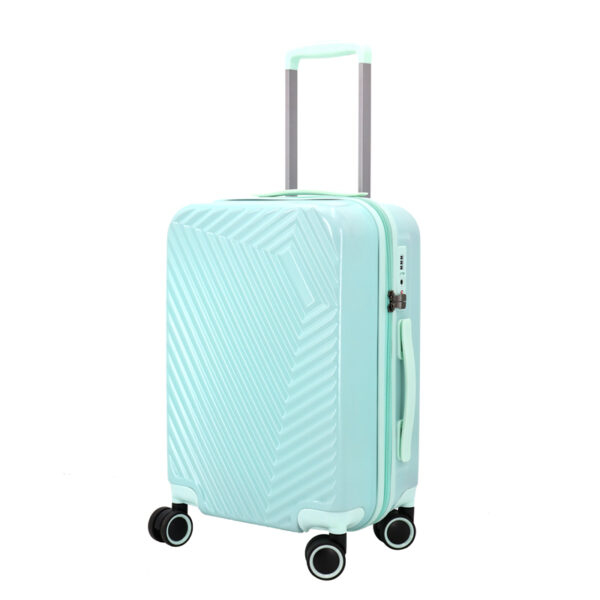 SH086 Factory supplier fashion hard shell durable abs+pc 4 rolling spinner wheel luggage case sets - 图片 4