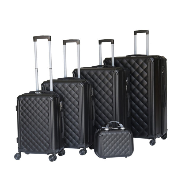 SH120 Wholesale ABS custom hardside 14/20/24/28/32 inch trolley suitcase abs luggage bags for travel