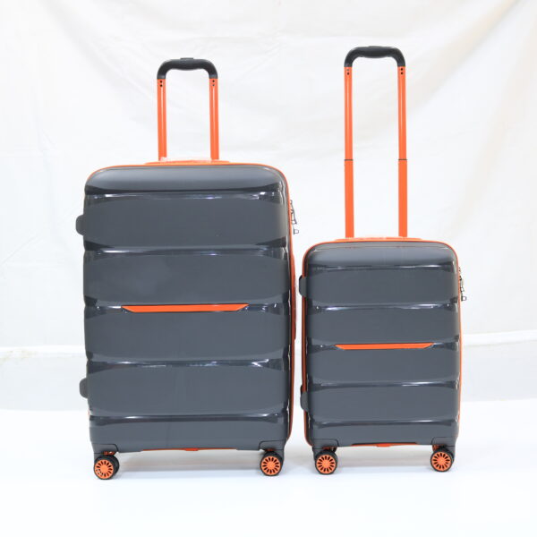 SHN01 Customized PP Luggage Set Lightweight Suitcase Long Distance Travel Zipper Hard Shell Trolley Case - 图片 4
