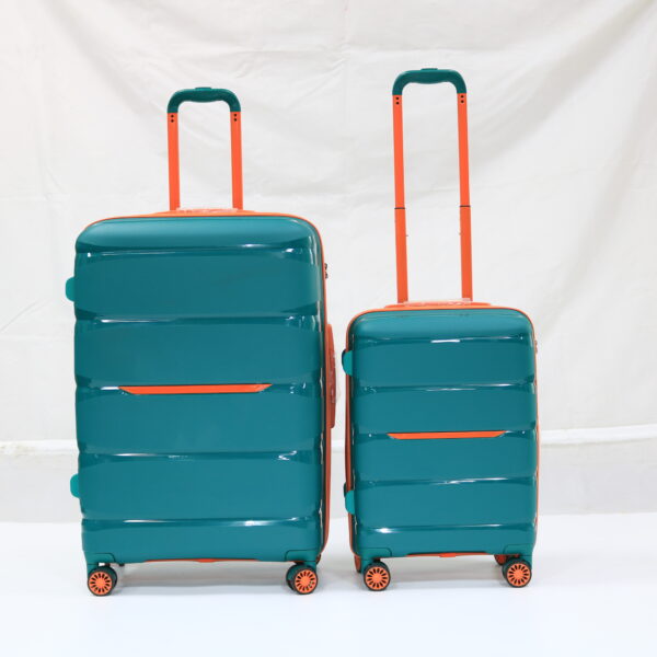 SHN01 Customized PP Luggage Set Lightweight Suitcase Long Distance Travel Zipper Hard Shell Trolley Case - 图片 5