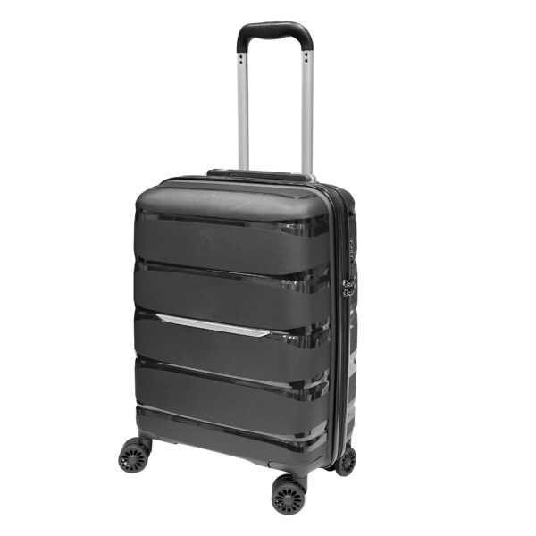 SHN01 Customized PP Luggage Set Lightweight Suitcase Long Distance Travel Zipper Hard Shell Trolley Case - 图片 2