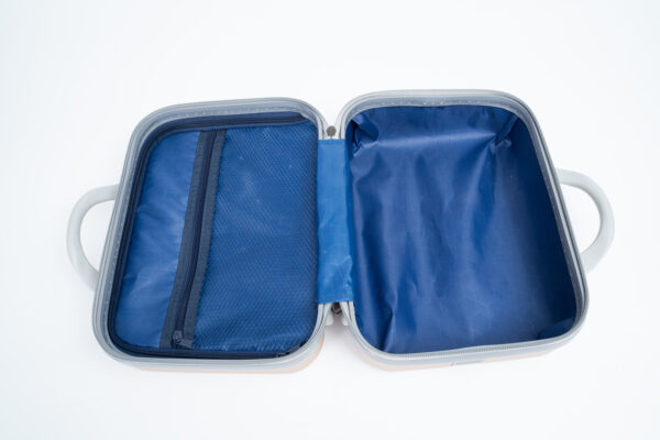 SHOH-11 Portable 14 Inch Makeup Organizer Bag Mini Handbag Hard Shell Luggage Case for Travel ABS Unisex - 图片 4