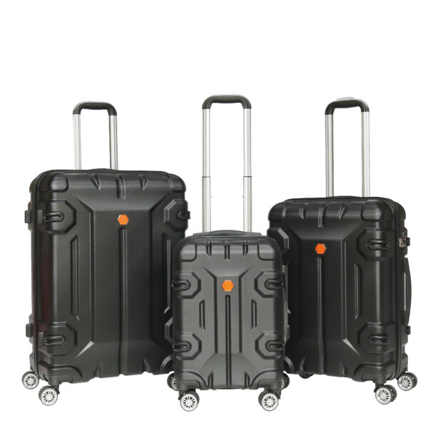 SH227 Hard Shell ABS Suitcases with Double Spinner Wheels Lightweight Rolling Travel Suit Case with Password Lock