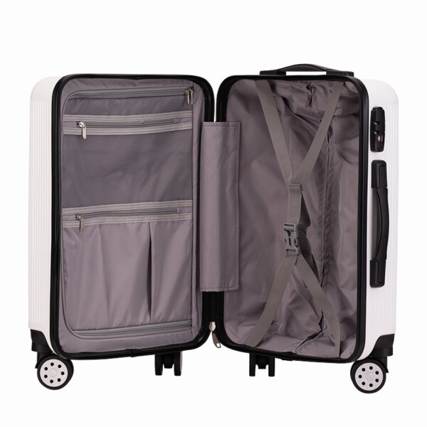 SH212 Wholesale OEM ODM Travel Trolley Luggage Bags 4 Wheels Abs Trolley case - 图片 3