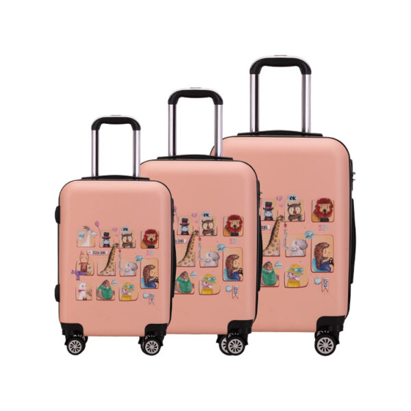 YS001 Colorful Kid Luggage Practical Universal Wheel Bags Large Capacity Password Cartoon Suitcase