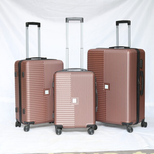 SH229 Custom simple design hardside abs trolley case luggage bags for business - 图片 4