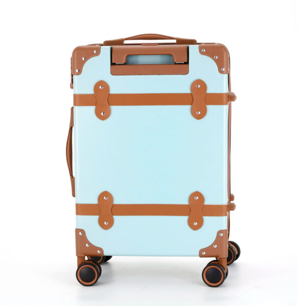 SH100 Vintage Style Hardside Case Spinner Luggage Hard Shell Retro Travel Suitcase - 图片 4