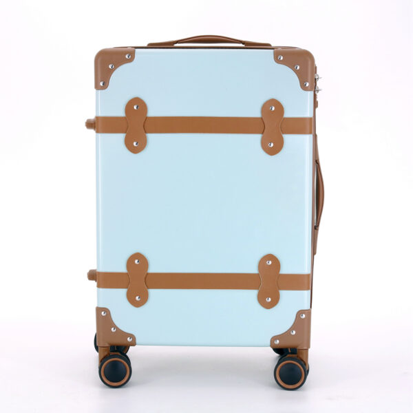 SH100 Vintage Style Hardside Case Spinner Luggage Hard Shell Retro Travel Suitcase