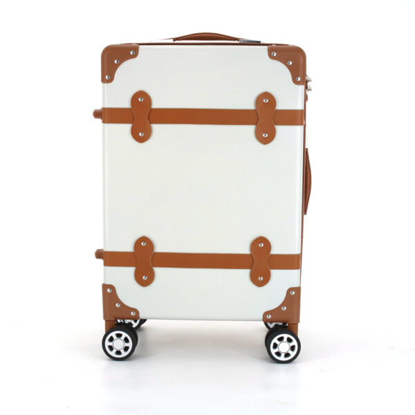 SH100 Vintage Style Hardside Case Spinner Luggage Hard Shell Retro Travel Suitcase - 图片 3