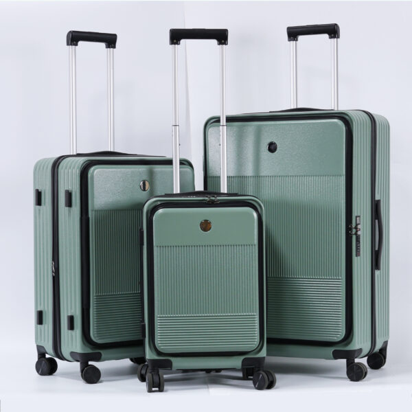 SHQ08 Expandable Luggage Durable Hardside Lightweight Rolling Front Open Hardshell Luggage - 图片 3