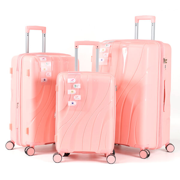 SH2040 Wholesale Unisex Luxury Travel Set Unique 3 PCS 20/24/28 Inch PP Luggage Trolley Suitcase Waterproof with Polyester Lining