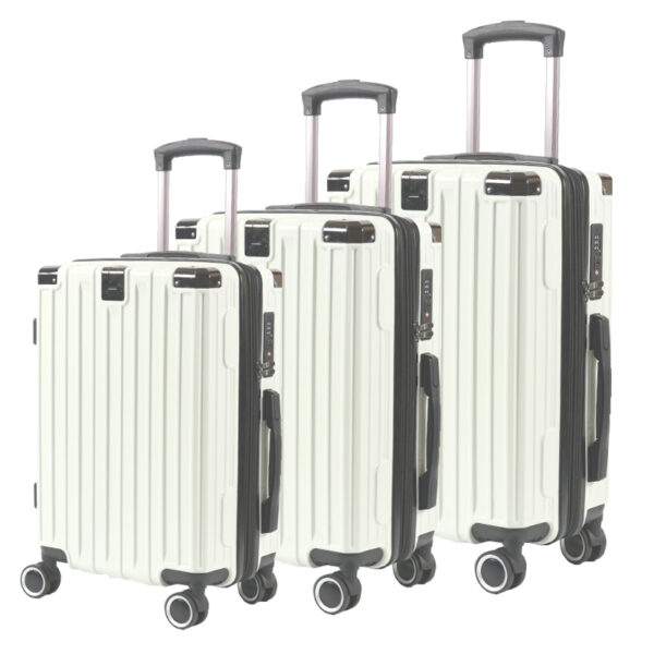 SH6017  Fashionable Unisex Lightweight Waterproof Durable 4 Wheels ABS+PC 20/24/28 Inch Travel Trolley Suitcase with Zipper