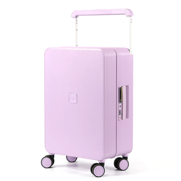 SH6016 Large Capacity 20inch PC Waterproof Purple Luggage Multi-Functional Lightweight With Wide Spinner Caster Wear-Resistant Suitcase