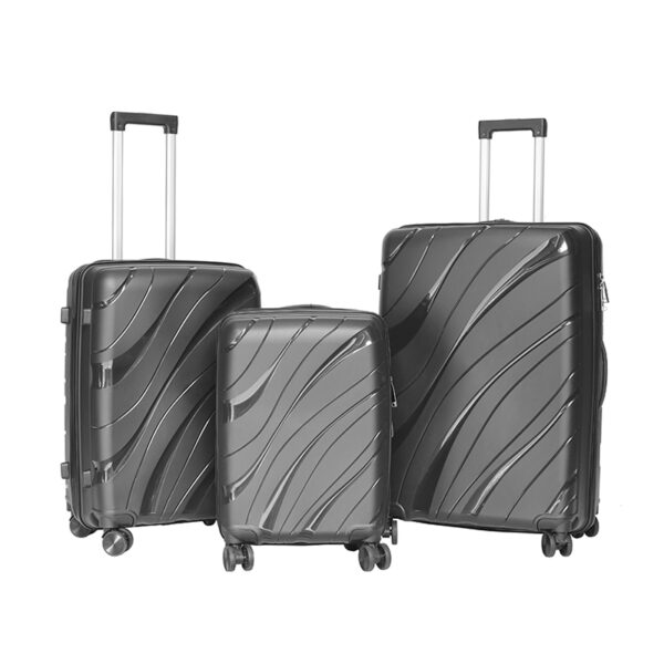 SH1022 New Design Suitcase Unisex Spinner Suitcase Waterproof PP Trolley Luggage Travel 3 Piece Set