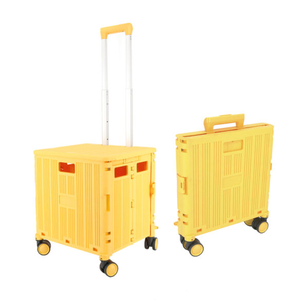 SHX053 Movable Food Cart Have 4 Wheel Supermarket Seat Foldable Luggage Carts Shopping Trolleys With Large Storage Box
