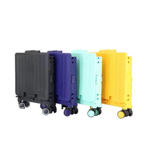 SHX053 Movable Food Cart Have 4 Wheel Supermarket Seat Foldable Luggage Carts Shopping Trolleys With Large Storage Box - 图片 2