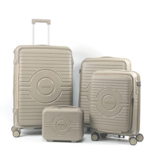 1009 Customize Suitcase Set BSCI Anti Crack PP Luggage Waterproof Lightweight Travel Bag Set 4 Trolley Luggage