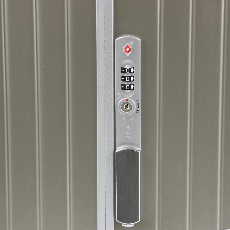 A005 New Arrival Unisex Large Size Hard Shell Cabin Luggage Front Opening Portable Carry-On Suitcase with Cup Holder for Girl - 图片 3