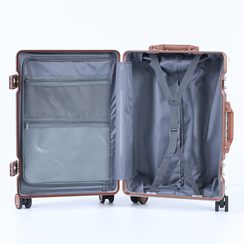 AF27 Popular Travel Luggage Waterproof Cabin 20\24\28 Inch PC ABS Hard Shell Aluminum Frame TSA Suitcase Luggage Set - 图片 5