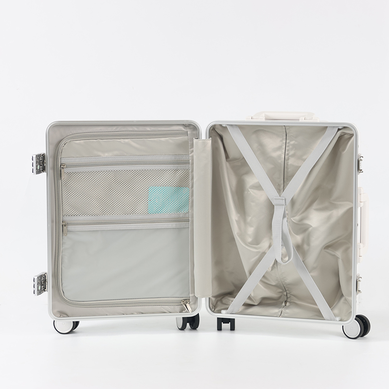 SH23 Carry On Luggage Airline Approved, Aluminum Luggage Carry On, Hard Shell Suitcases with TSA Lock, Lightweight Carry On Suitcases with Aluminum Frame - 图片 3