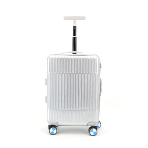 SH20401 Large Capacity 20inch ABS+PC Waterproof Luggage Multi-Functional Lightweight With Wide Spinner Caster Wear-Resistant Suitcase