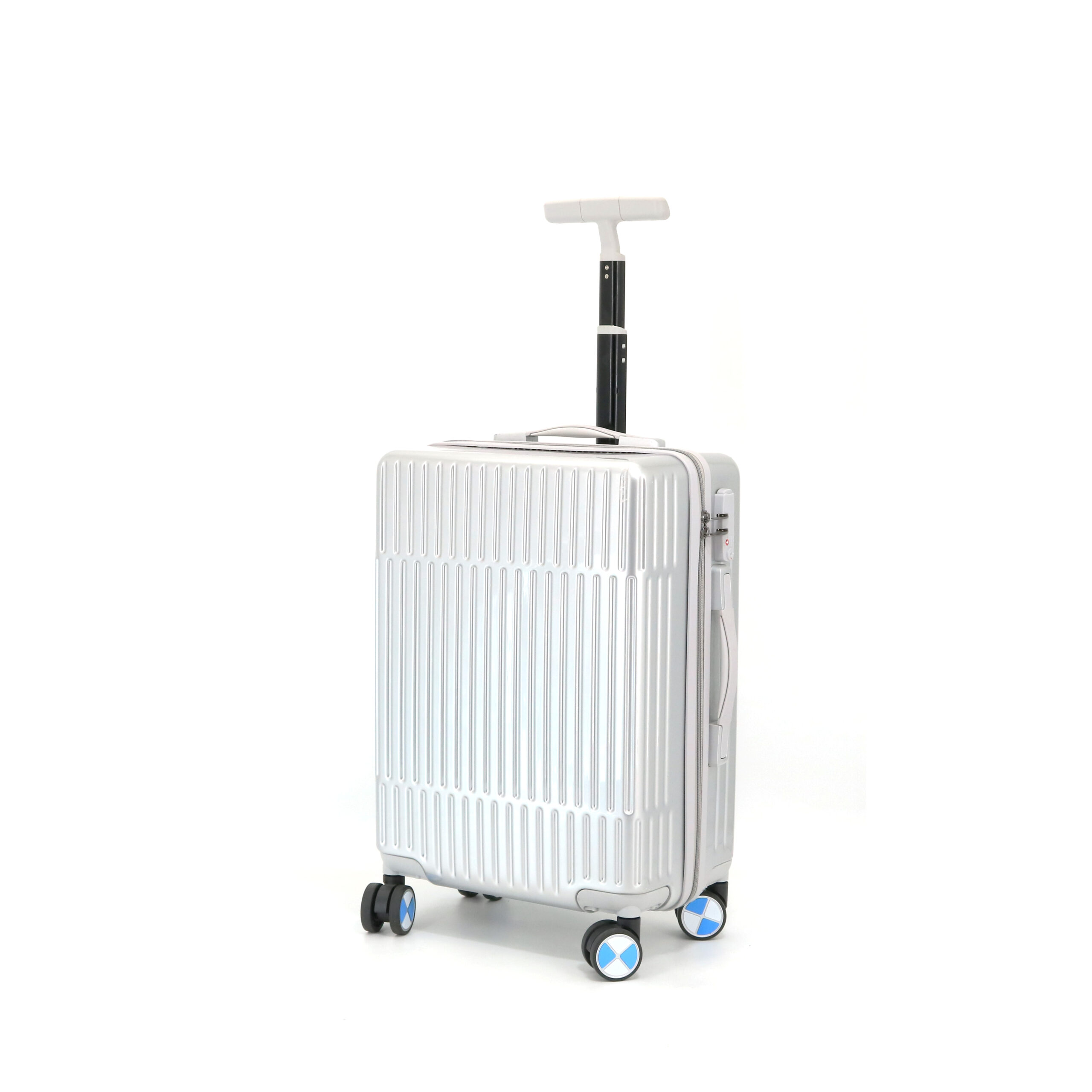 SH20401 Large Capacity 20inch ABS+PC Waterproof Luggage Multi-Functional Lightweight With Wide Spinner Caster Wear-Resistant Suitcase - 图片 2
