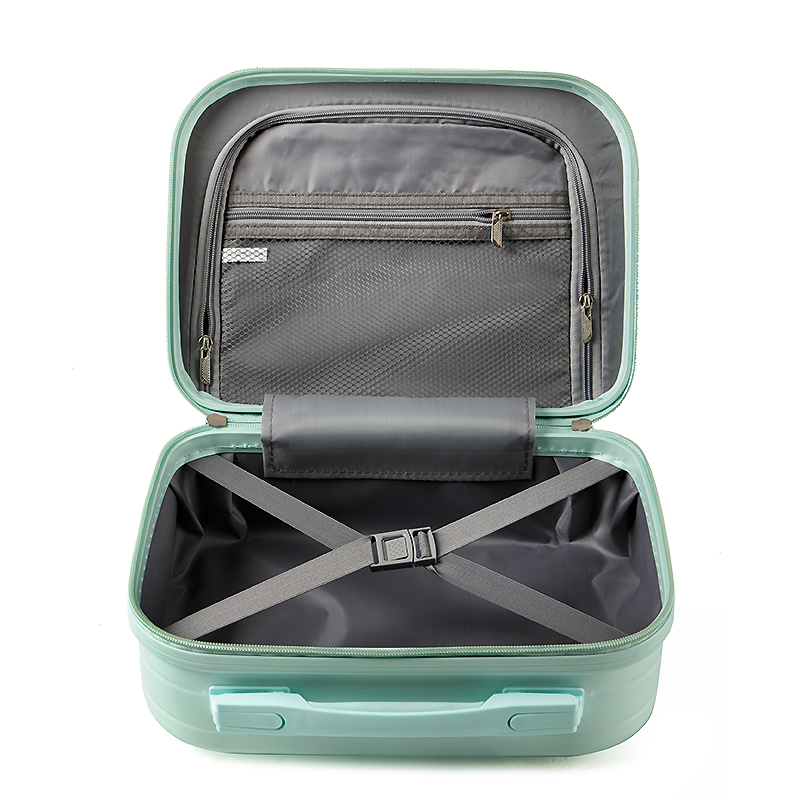 RQ004 Unisex Fashionable ABS/PC 4 Piece Travel Luggage Set 4 Wheel Waterproof Spinner with Combination Lock 4 Wheel Zipper Case - 图片 3