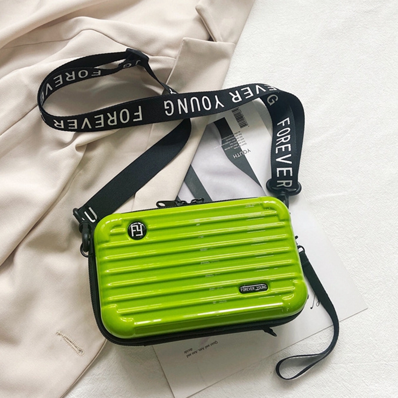 X058-P 7-inch Waterproof PC Hard Shell Cosmetic Bag - Crossbody Travel Toiletry Organizer - 图片 4