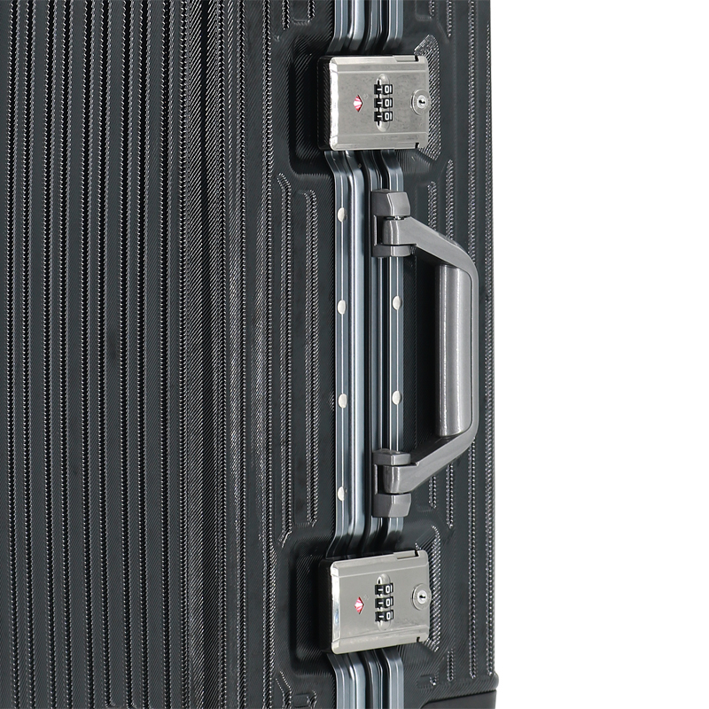 X042-P-Y Hot Selling Pure Aluminum Magnesium Alloy Luggage Silver Metal European Business Large Capacity Trolley Suitcase TSA Lock - 图片 5
