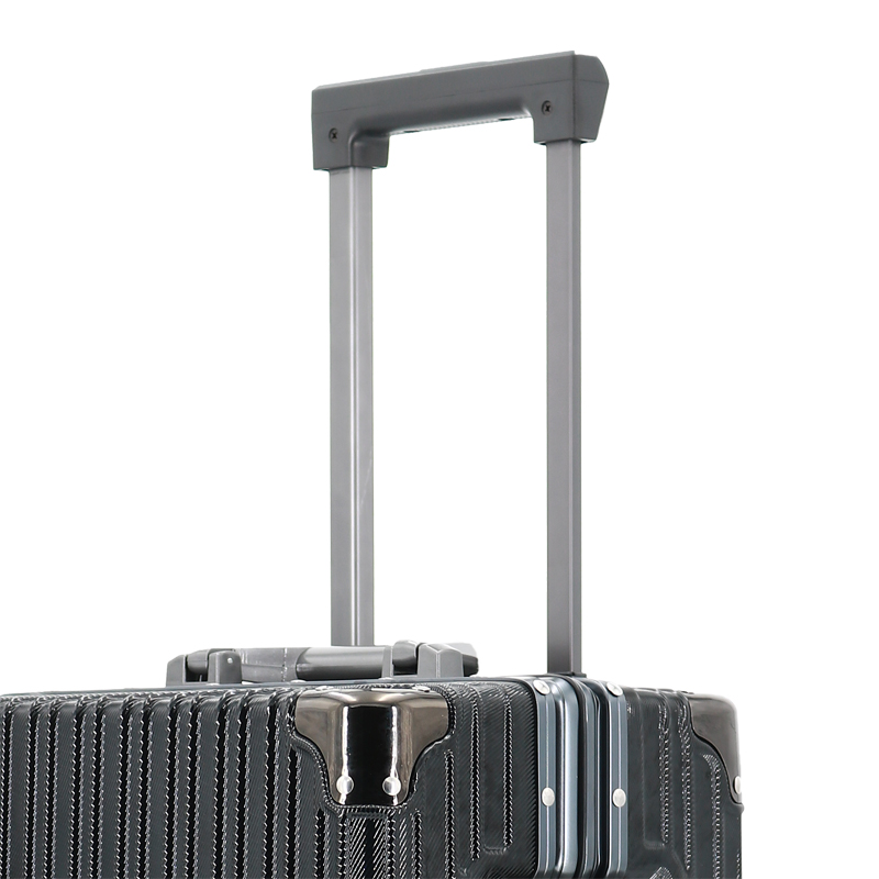 X042-P-Y Hot Selling Pure Aluminum Magnesium Alloy Luggage Silver Metal European Business Large Capacity Trolley Suitcase TSA Lock - 图片 4
