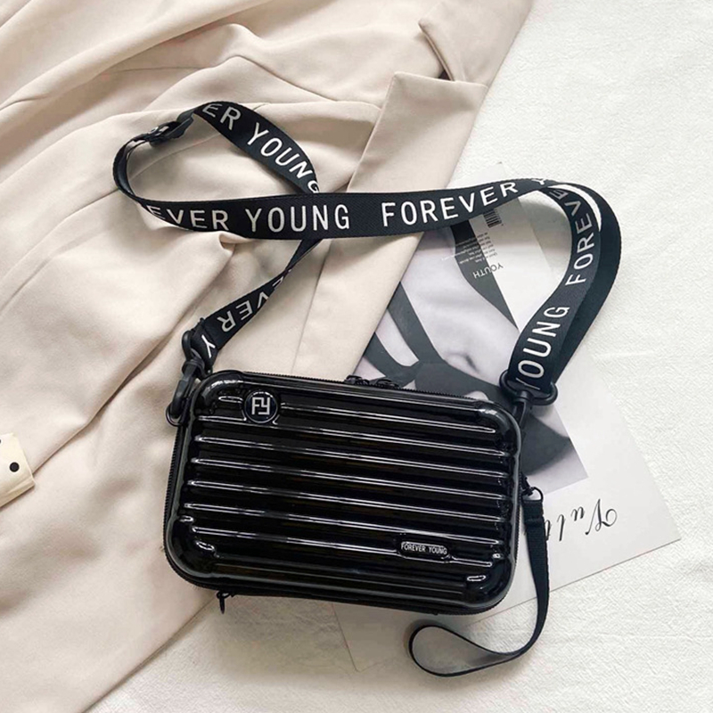 X058-P 7-inch Waterproof PC Hard Shell Cosmetic Bag - Crossbody Travel Toiletry Organizer - 图片 10