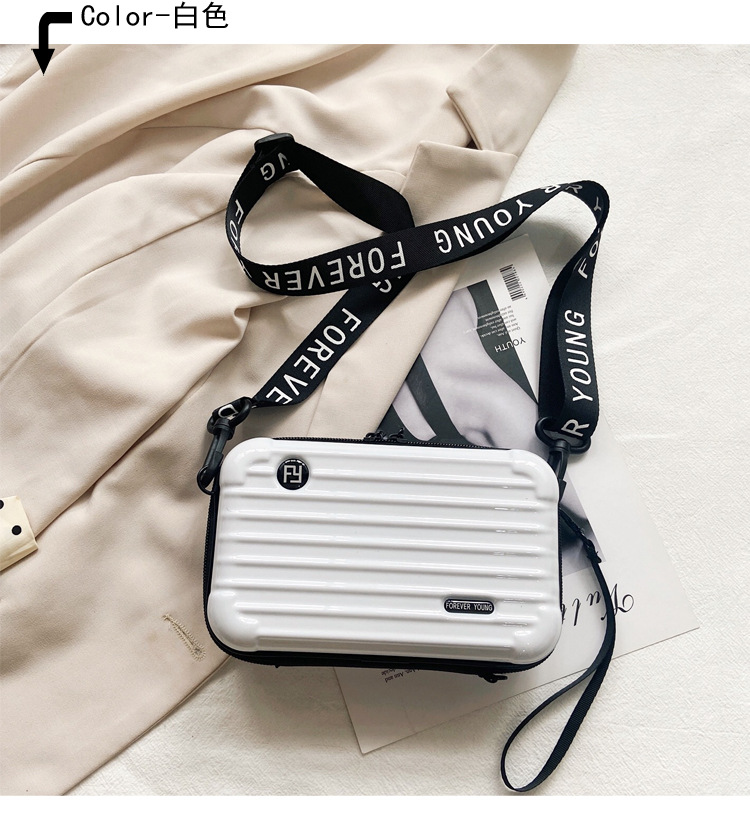 X058-P 7-inch Waterproof PC Hard Shell Cosmetic Bag - Crossbody Travel Toiletry Organizer - 图片 8