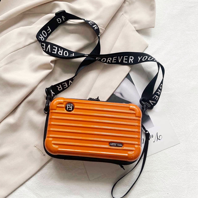 X058-P 7-inch Waterproof PC Hard Shell Cosmetic Bag - Crossbody Travel Toiletry Organizer - 图片 6