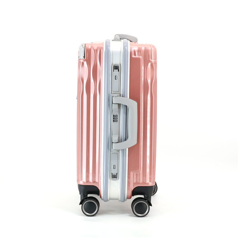 X067-P-Y Wholesale Factory High Quality Carbon Suitcase Outlet Large Capacity Aluminum Framework Travel Trolley Suitcase Luggage - 图片 4