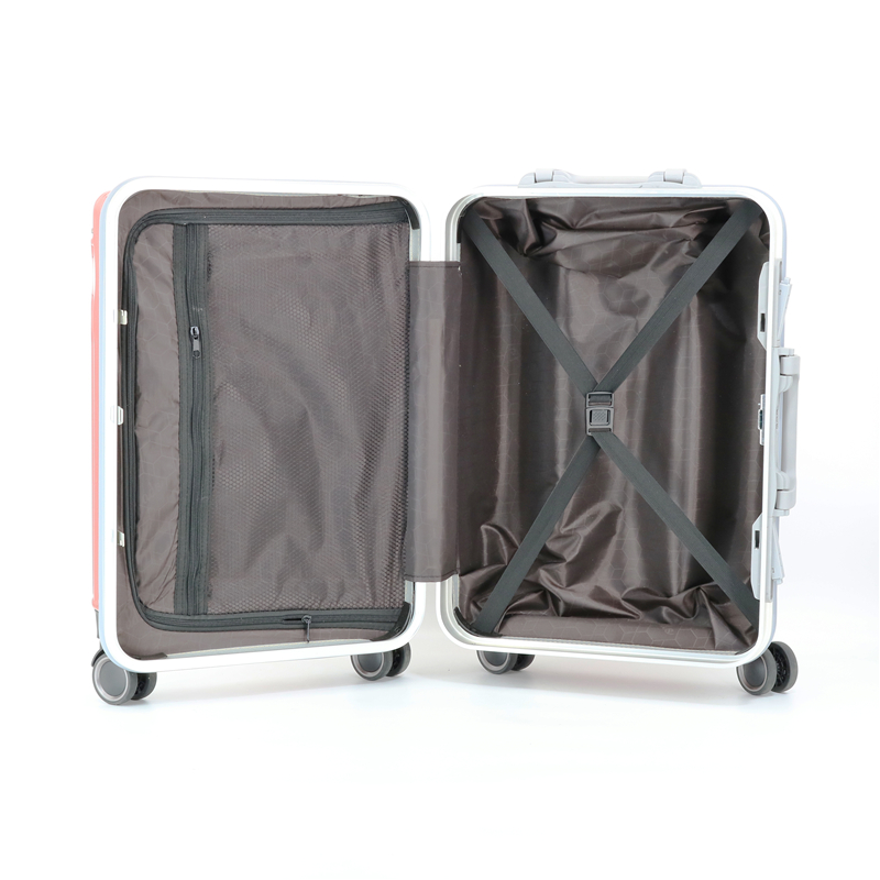 X067-P-Y Wholesale Factory High Quality Carbon Suitcase Outlet Large Capacity Aluminum Framework Travel Trolley Suitcase Luggage - 图片 6