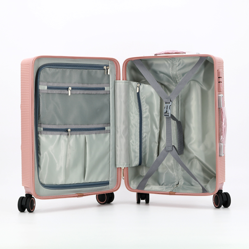 X006-P Large Capacity Trolley Case Suitcase Factory Durable ABS+PC Zipper Luggage for Family Travel Unisex with Spinner Wheels Suitcase - 图片 4