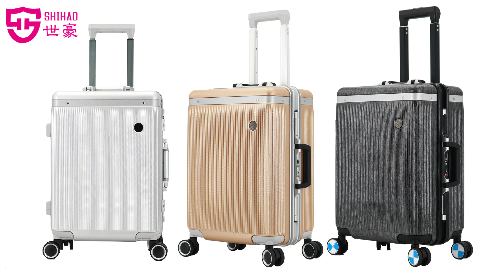 X038-P-Y Wholesale BSCI New Type Custom Travel ABS+PC Luggage Set Trolley Suitcase Sets Airport Hardcase Trolley Luggage - 图片 3