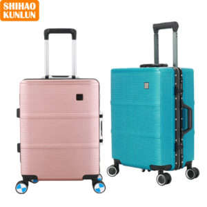 X037-P Dongguan Factory's Super Large Capacity Unisex Luggage OEM/ODM Aluminum Frame Case Universal Wheel ABS+PC Bag Packing Included