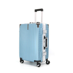 X070-P-Y New Model Pressure Resistant Luxury Luggage Suitcases Aluminum Frame With Metal Angle Bracket Luggage
