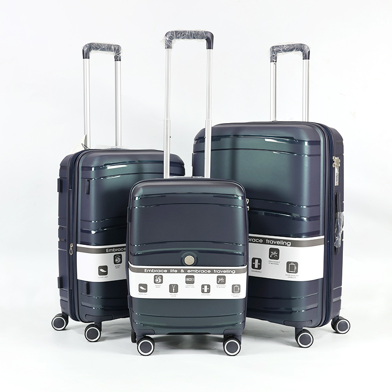 SHN02 Large High Quality Unisex Luxury Expandable PP Travel Luggage Set Wholesale Shell Hard Suitcase with Spinner Caster PP Material