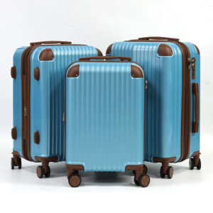 SH41 Factory Wholesale Lightweight Waterproof Classic Carry ABS Luggage Travel Bags Expandable Removable Spinner Wheel Luggage Set 3