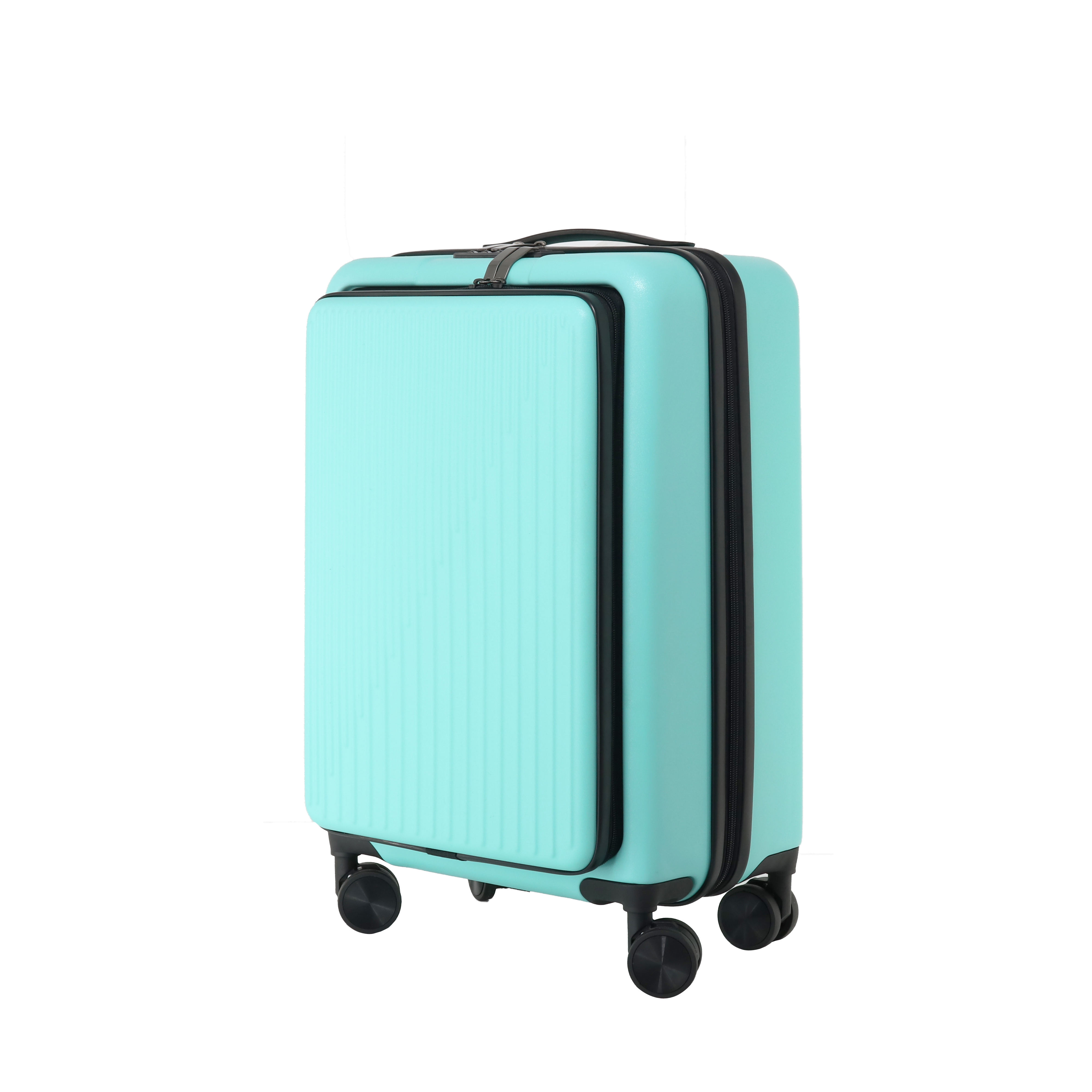 X088 Wholesale Modern Style Large Capacity Spinner Function Suitcase Multifunctional Trolley Case Front Opening Travel Luggage - 图片 4