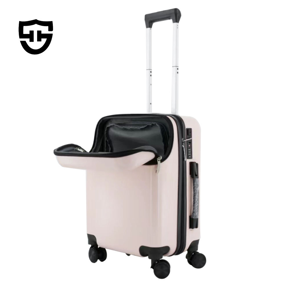 X118 Factory Wholesale Suitcase Business Travel Front Opening Luggage Customizable Carry-On Suitcase TSA Lock Travel for Outdoors - 图片 2