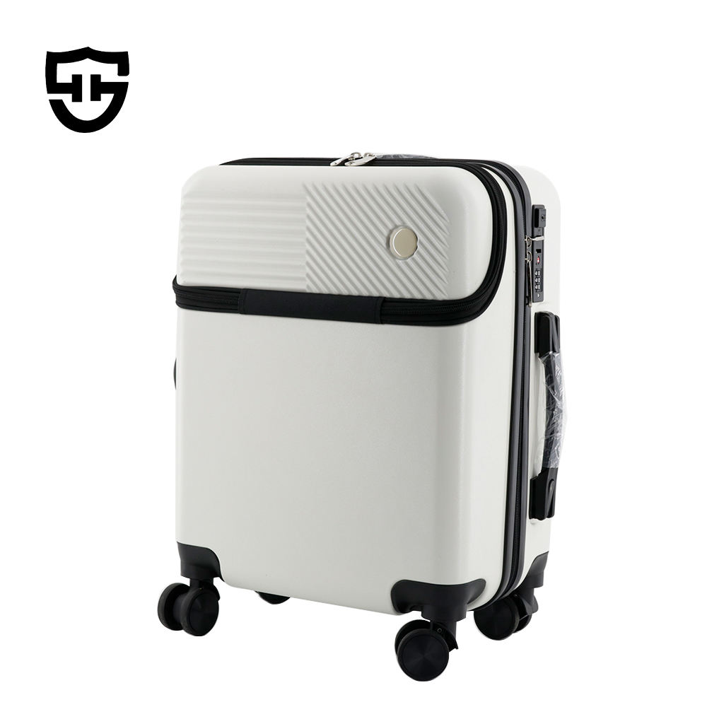 X118 Factory Wholesale Suitcase Business Travel Front Opening Luggage Customizable Carry-On Suitcase TSA Lock Travel for Outdoors - 图片 3
