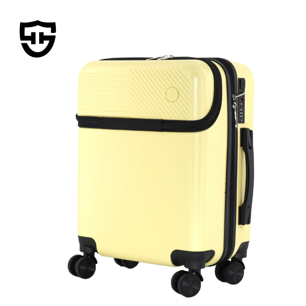 X118 Factory Wholesale Suitcase Business Travel Front Opening Luggage Customizable Carry-On Suitcase TSA Lock Travel for Outdoors - 图片 4