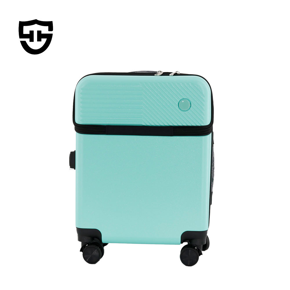 X118 Factory Wholesale Suitcase Business Travel Front Opening Luggage Customizable Carry-On Suitcase TSA Lock Travel for Outdoors
