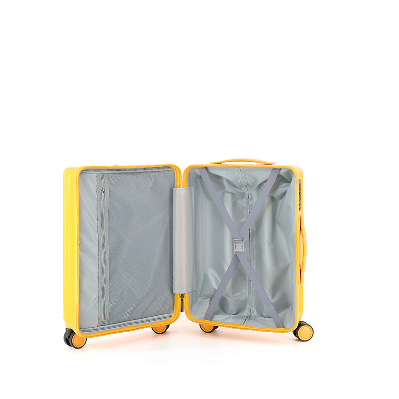 X076-P Dong Guan Shi Hao Luggage Wholesale 20 Inch Ivory ABS+PC Unisex Luggage 360° Spinner Wheels Convenient Carry-Ons - 图片 7